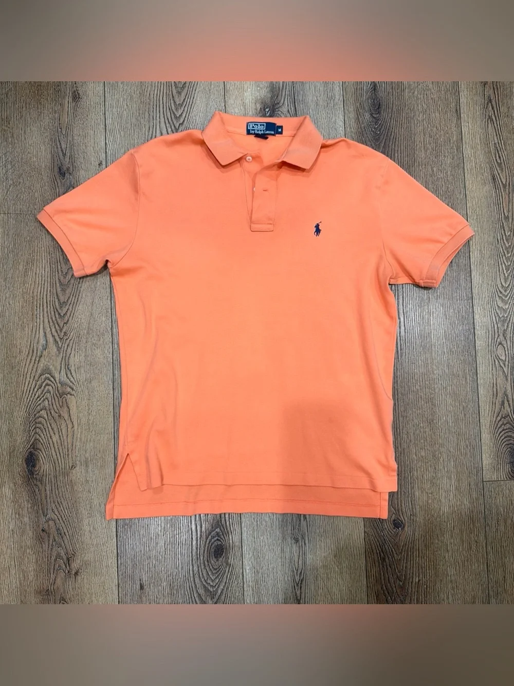 Ralph Lauren Orange Polo Shirt with Navy Pony